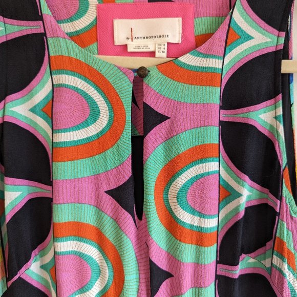 Anthropologie Kenzie Asymmetrical Dress, sz 6 - Picture 6 of 9